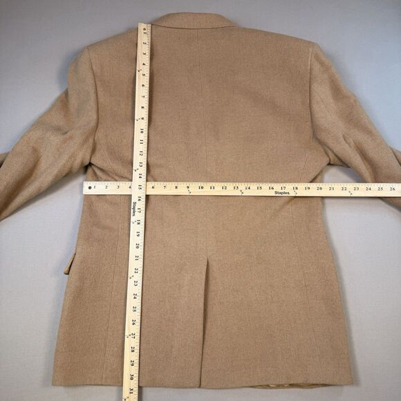 Brooks Brothers Blazer Mens 43R Tan Camel Hair Jacket Two Button Coat - Picture 8 of 10